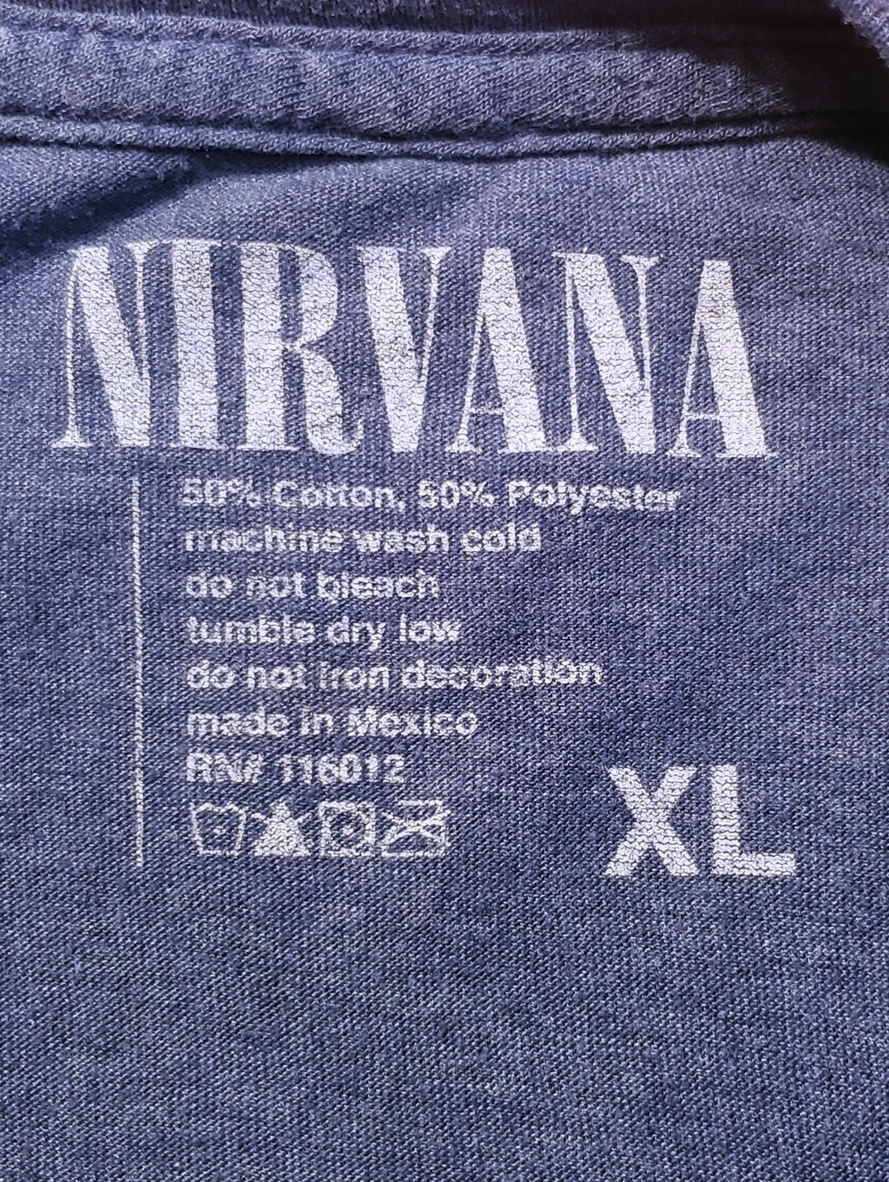 Nirvana Smiley Face Band Shirt - Picture 3 of 3
